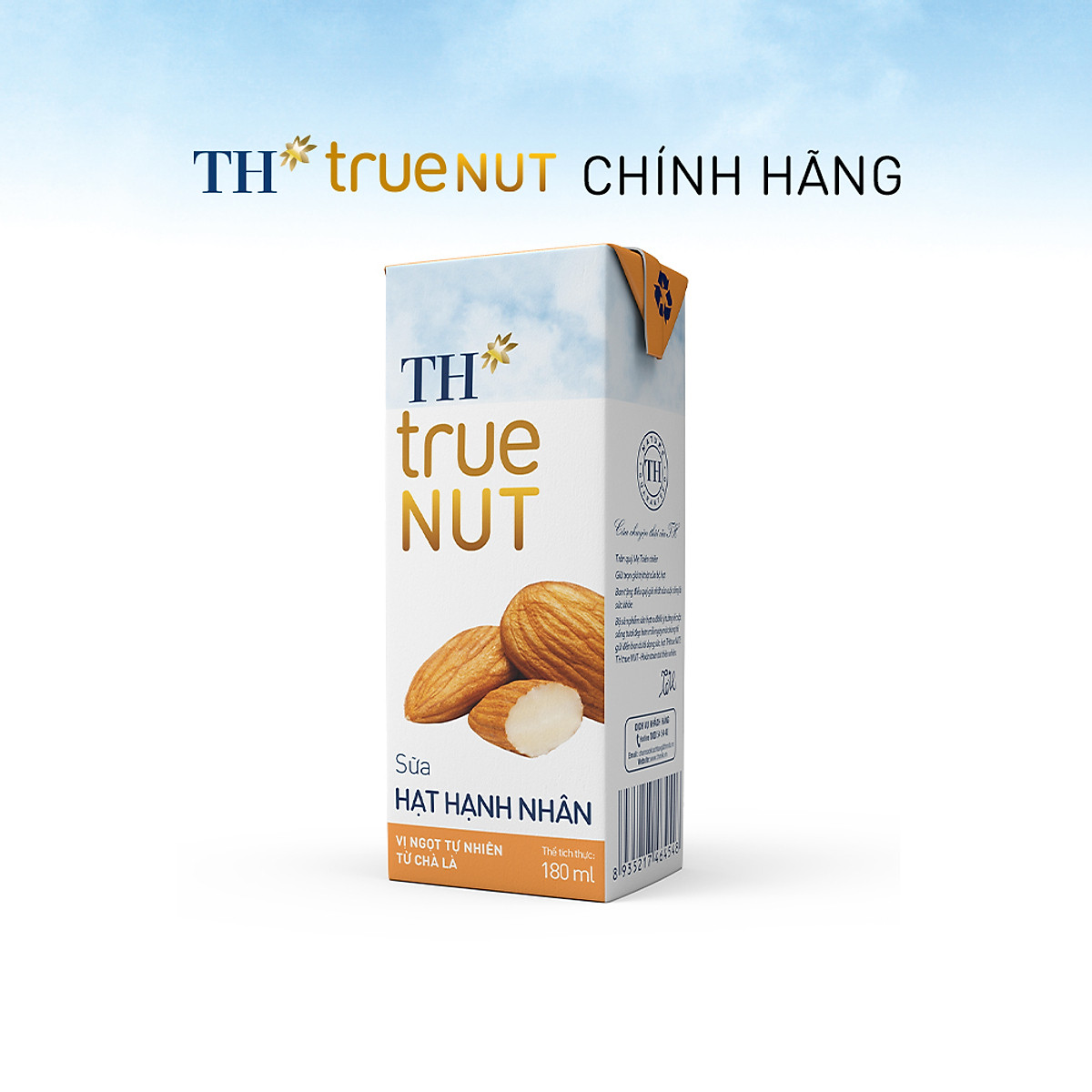 Thùng 48 hộp sữa hạt hạnh nhân TH true NUT 180 ml (48 Hộp)