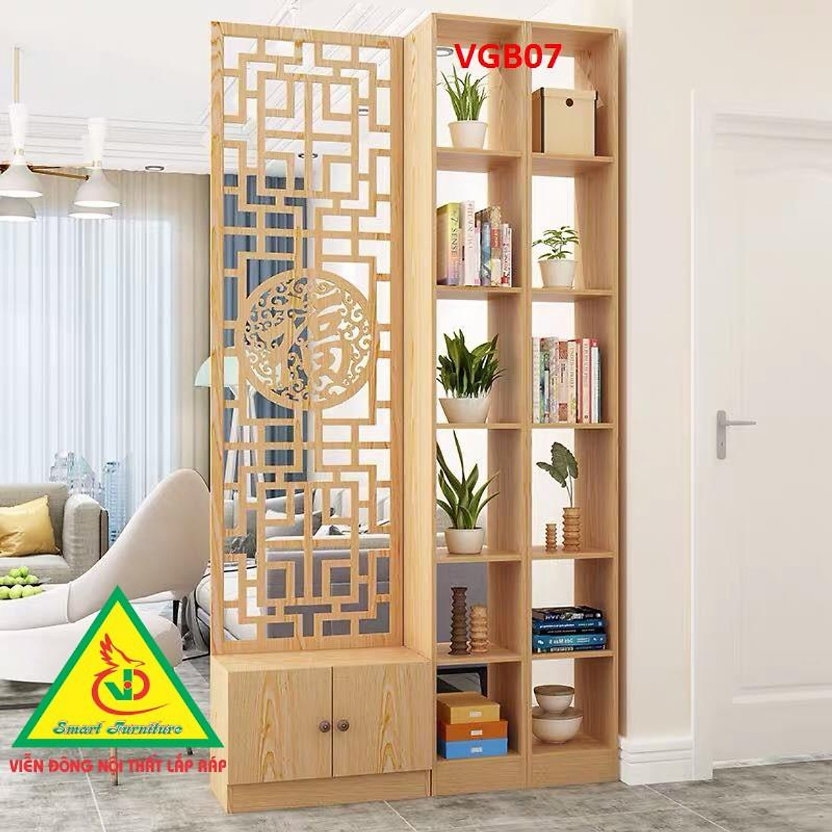 Với mẫu kệ vách ngăn phòng khách VGB06 - VGB07 kết hợp với nhà bếp bạn sẽ có thêm không gian để trưng bày trang trí và lưu trữ đồ dùng và vật dụng gia đình một cách thông minh. Chiếc kệ vách ngăn sang trọng với chất liệu cao cấp sẽ giúp cho căn nhà trở nên đẳng cấp và hiện đại hơn. Hãy đến cửa hàng để tham quan và trải nghiệm những sản phẩm đẳng cấp này.