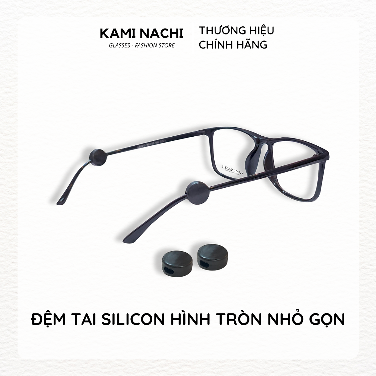 Miếng đệm làm êm tai cho kính bằng silicon siêu bền hình tròn chống trượt KAMI NACHI