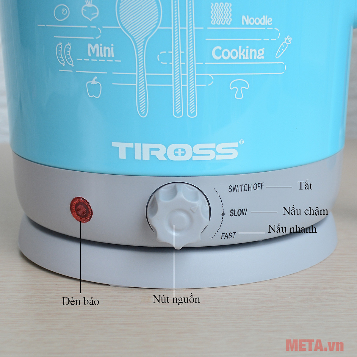 Ấm Nấu Đa Năng Tiross TS1366 (1.2L) - Hàng chính hãng
