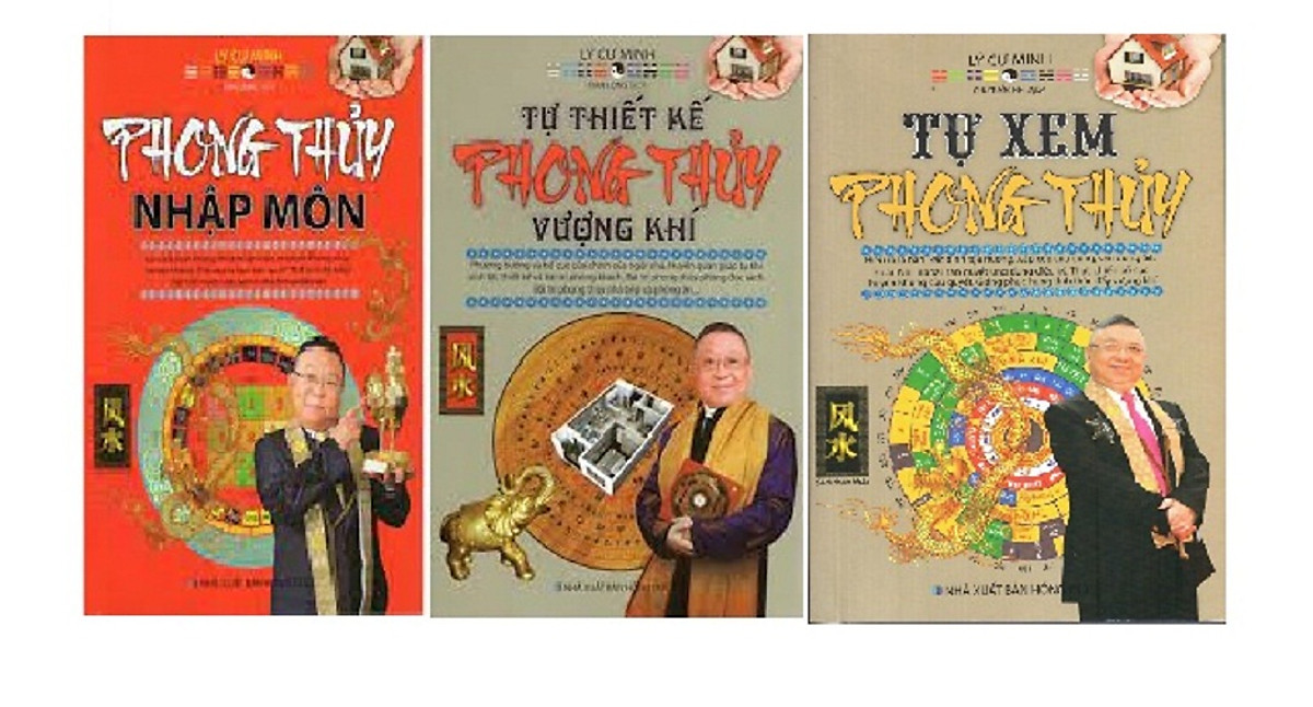 Combo 3 quyển sách Phong thuỷ: Phong thủy nhập môn + Tự thiết kế phong thủy vượng khí + tự xem phong thủy