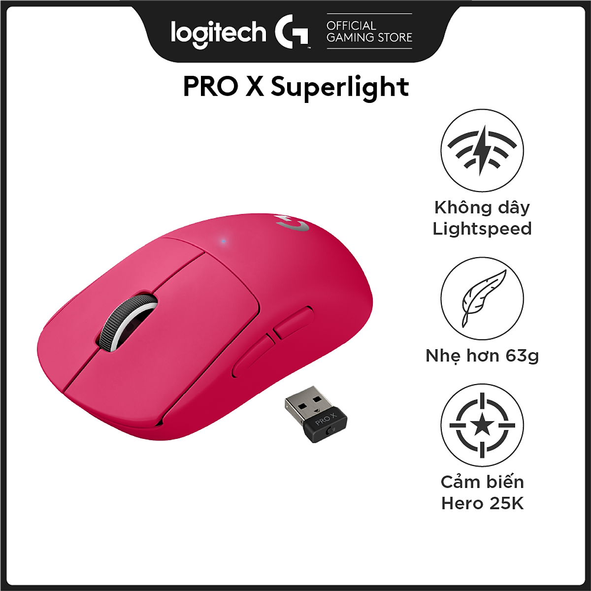 Chuột Logitech G Pro X Superlight - Hàng chính hãng