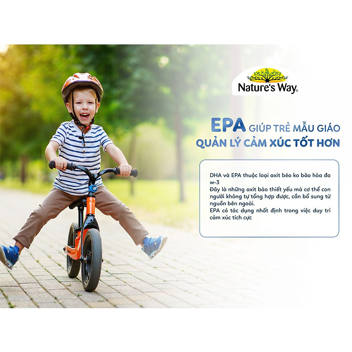 Nature's Way kids smart OMEGA-3 FISH OIL TRIO - Bổ sung Omega-3 (DHA, EPA) cho trẻ (60 viên/ Lọ)
