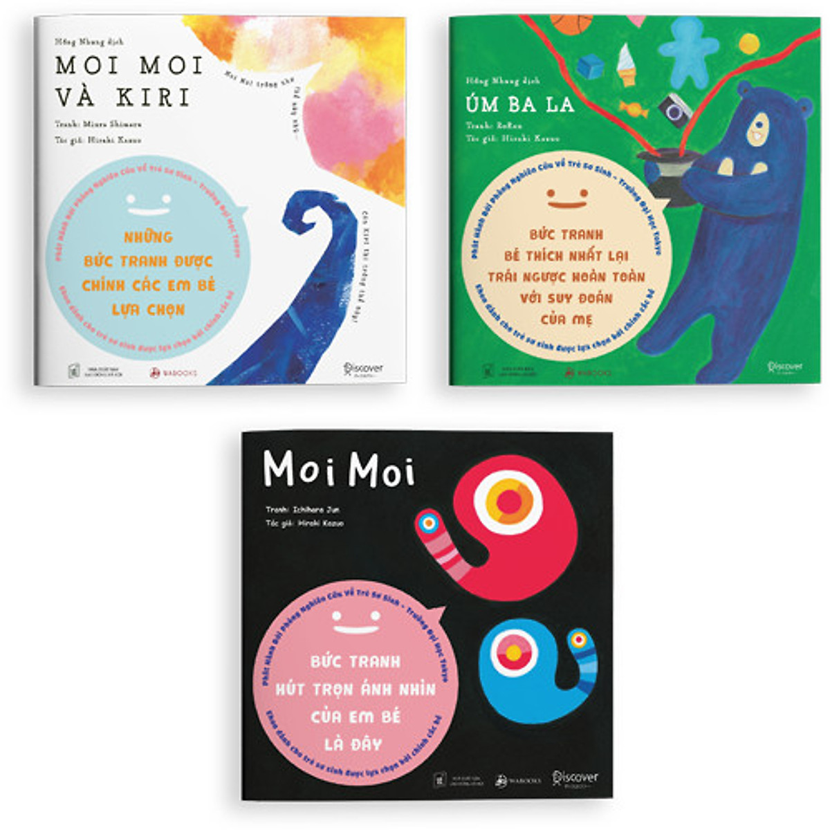Set 3 cuốn Moi Moi và những người bạn - Dành cho trẻ từ 0-2 tuổi
