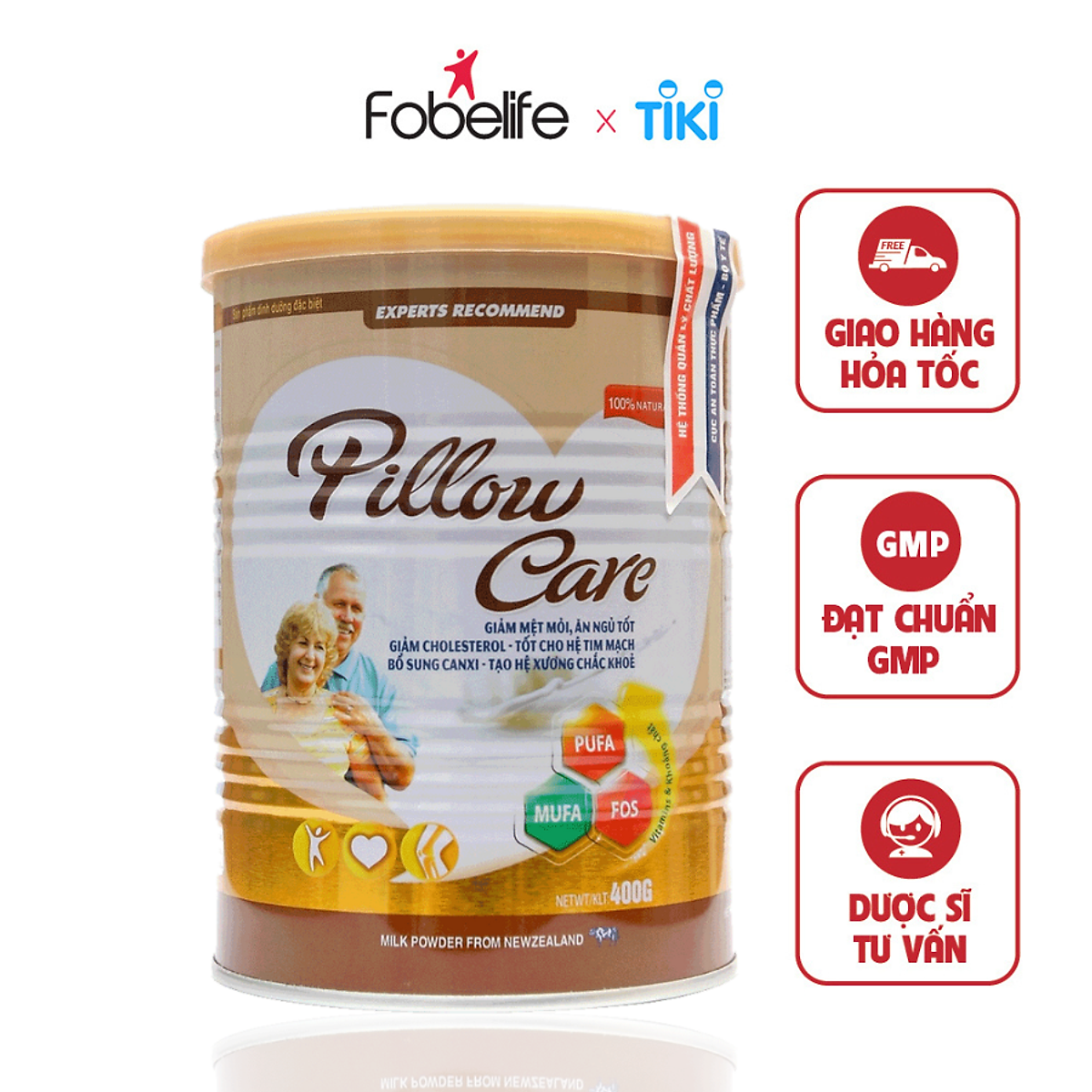 Sữa Bột Cho Người Lớn Phục Hồi Sức Khỏe Sau Khi Ốm Tăng Sức Đề Kháng Bổ Sung Vitamin Khoáng Chất Pillow Care