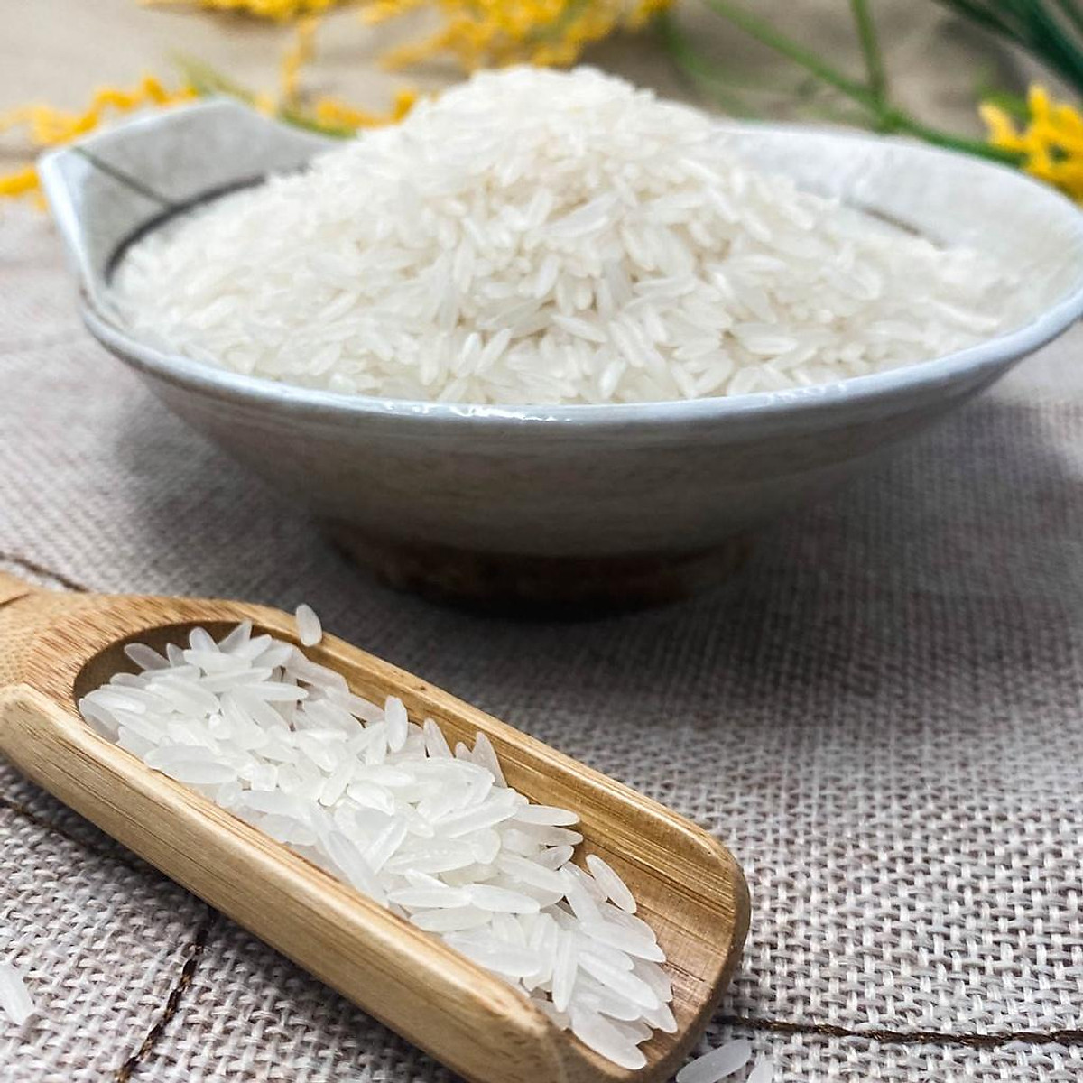 Gạo ST25 Hoa Lúa túi 5kg - Dẻo nhiều, mềm cơm, hương thơm đặc trưng