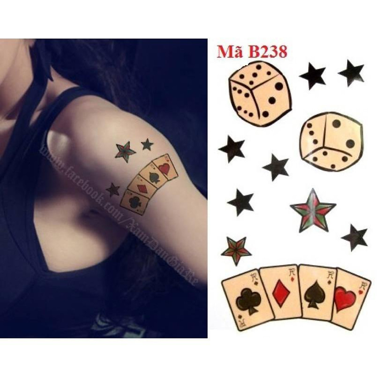 MS63) Hình Xăm Dán Tatoo sale giá rẻ - Hình xăm