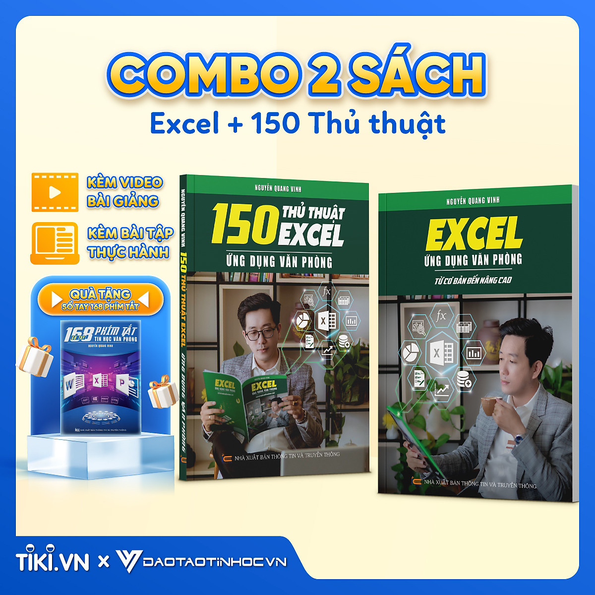 Combo 2 Sách Excel Và 150 Thủ Thuật Ứng Dụng Văn Phòng Từ Cơ Bản Đến Nâng Cao