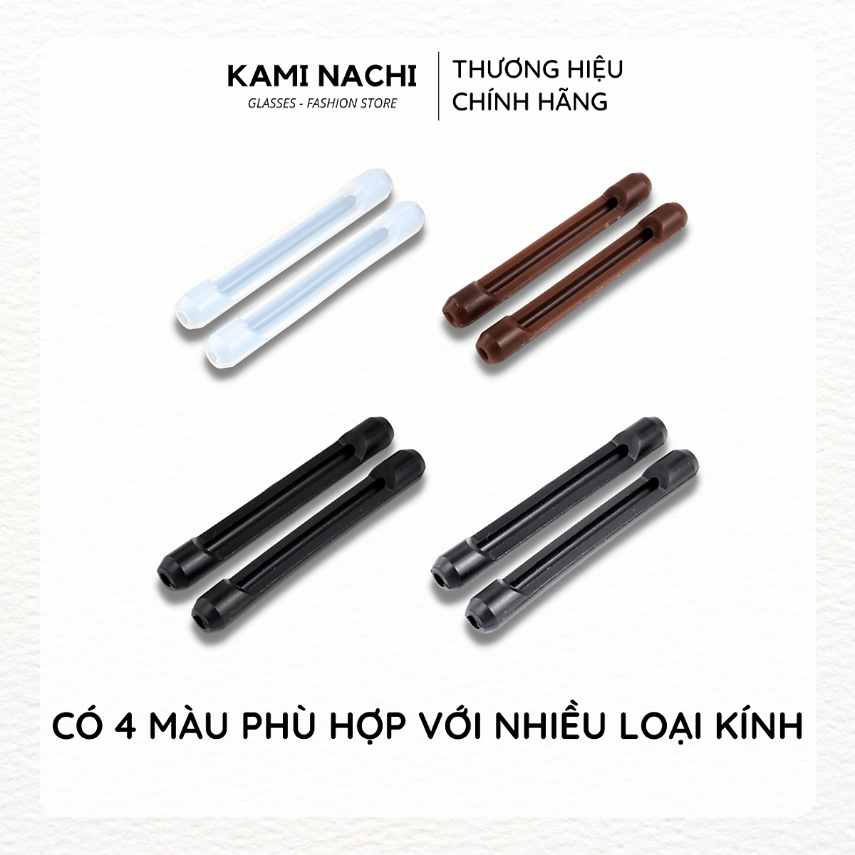 Miếng đệm làm êm tai cho kính bằng silicon siêu bền hình con sâu chống trượt KAMI NACHI