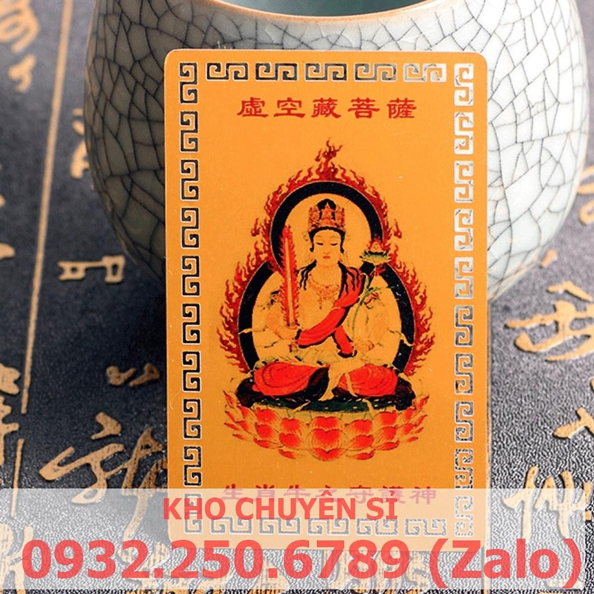 RƯỚC LỘC][THẺ KIM LOẠI] Kim Bài Phật Bản Mệnh 12 Con Giáp - TUỔI SỬU -