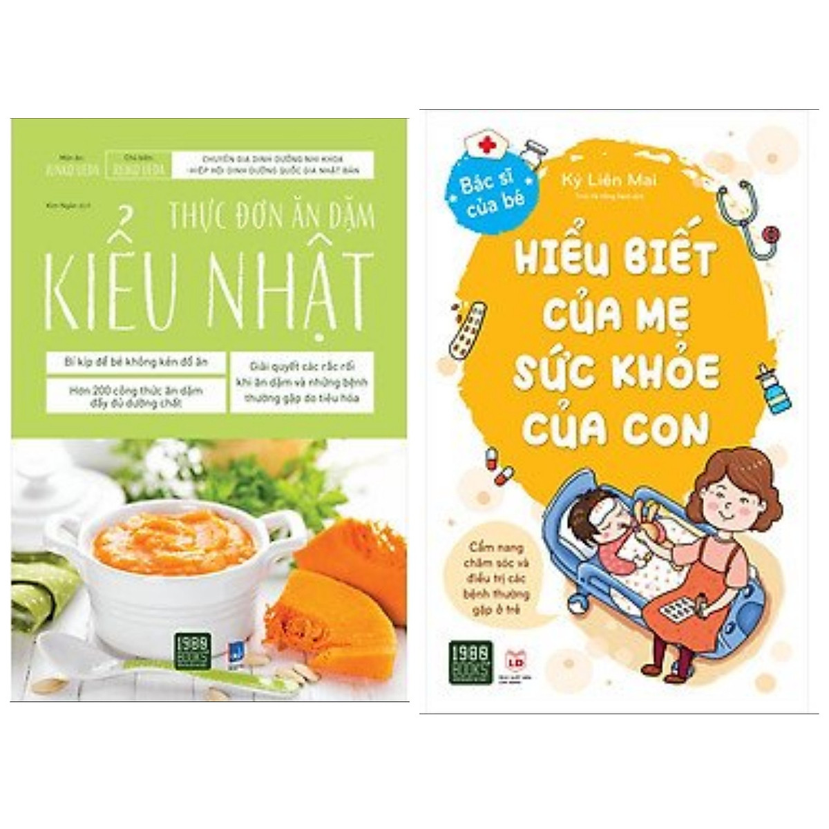 Combo sách dinh dưỡng sức khoẻ cho con: Thực Đơn Ăn Dặm Kiểu Nhật + Hiểu Biết Của Mẹ Sức Khỏe Của Con