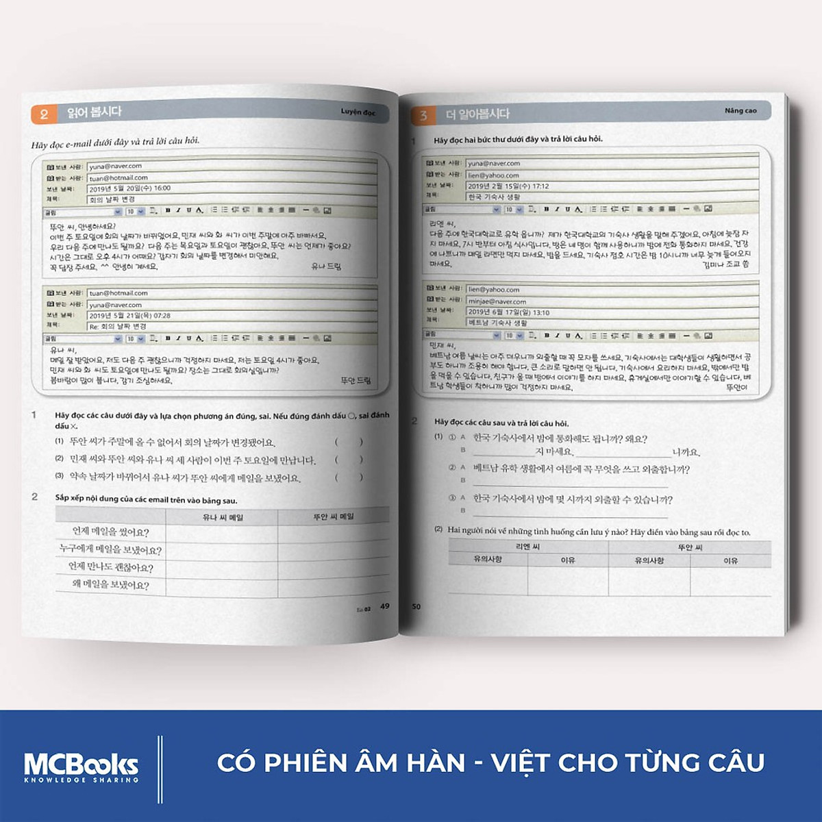 Combo 4 Cuốn Tiếng Hàn Tổng Hợp Sơ Cấp 1 và 2 Bản Màu - Học Kèm App Và Khóa Học Online