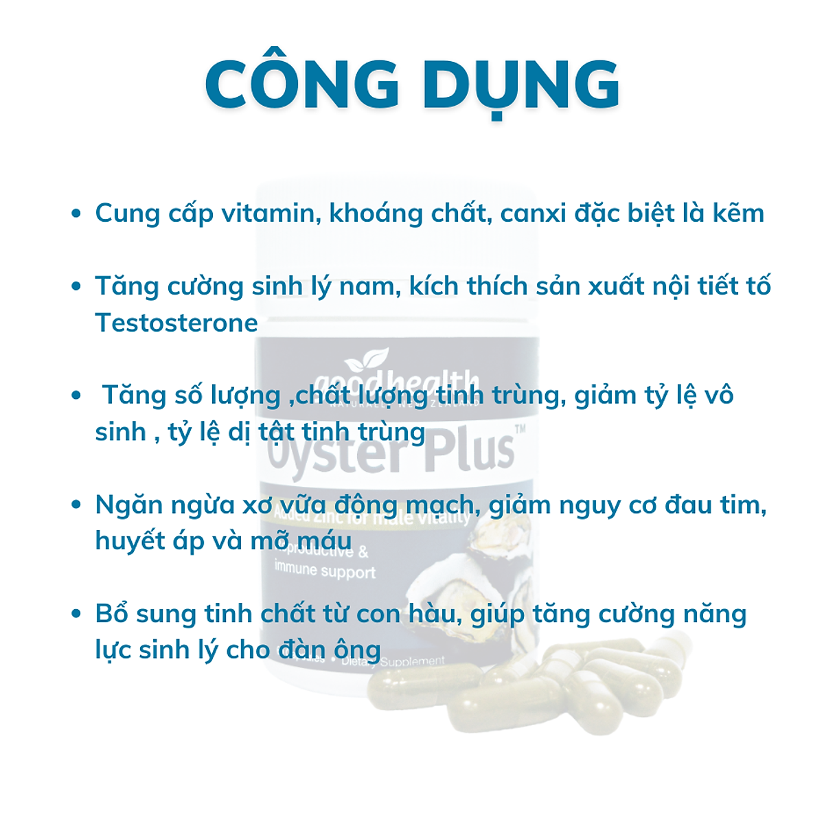 Tinh chất hàu Oyster Plus Goodhealth 30v