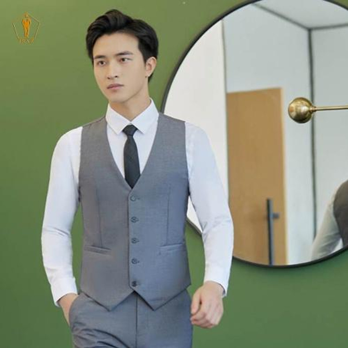 Mua Áo Gile Áo Gile Nam Áo Cổ Vest Có 2 Màu Đen và Xám Lịch Lãm Cho Phái  Mạnh Mã H66  XámL tại Thời Trang Rose Shop