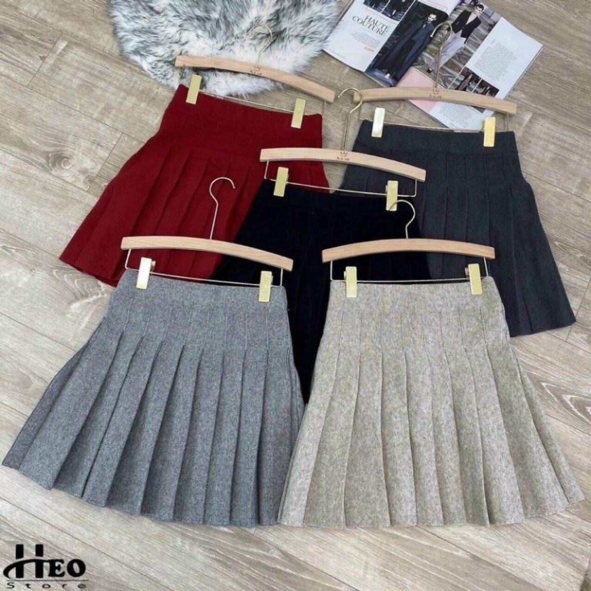 Váy len dáng dài PETBYCHANG cổ 3cm dáng xoè siêu HOT  MixASale