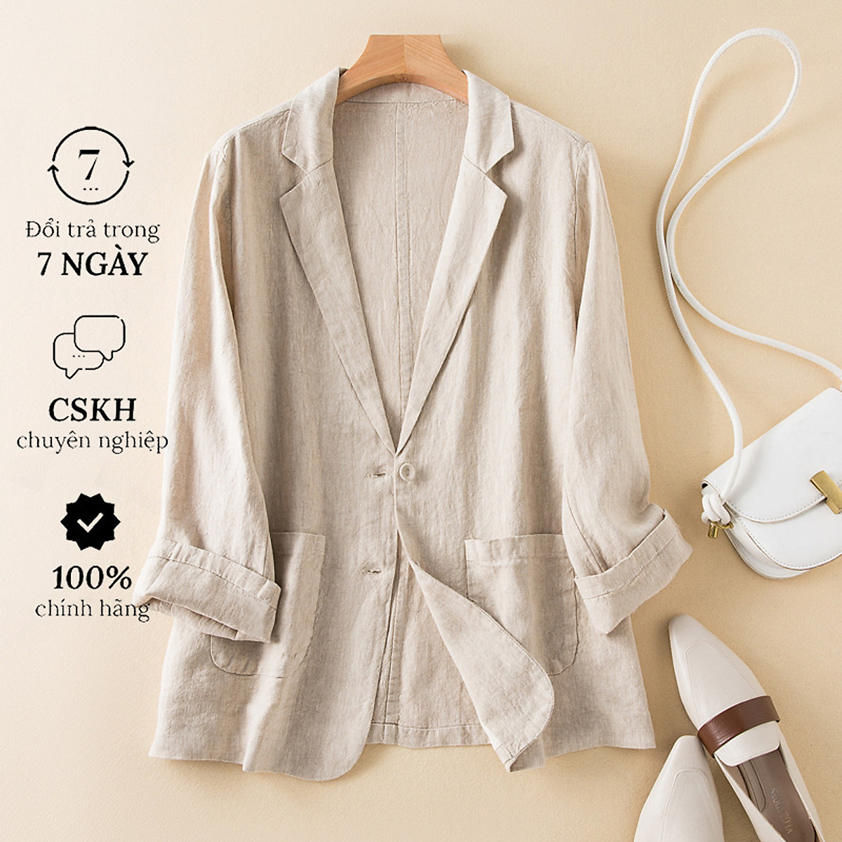 Áo Vest Linen Kem Back To Work  GOSUMOVN