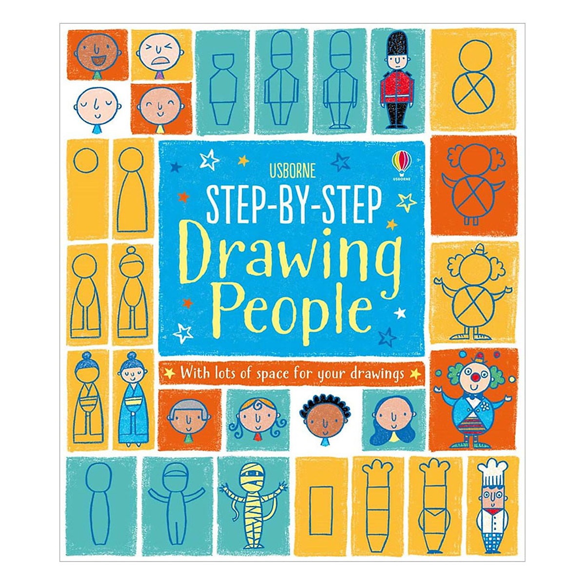 Sách tương tác tiếng Anh - Usborne Step-by-step Drawing People