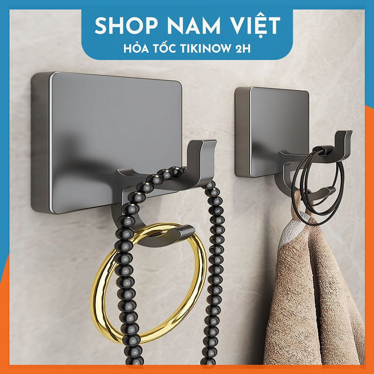Móc Dán Inox Treo Đồ Nhà Tắm Tiện Lợi