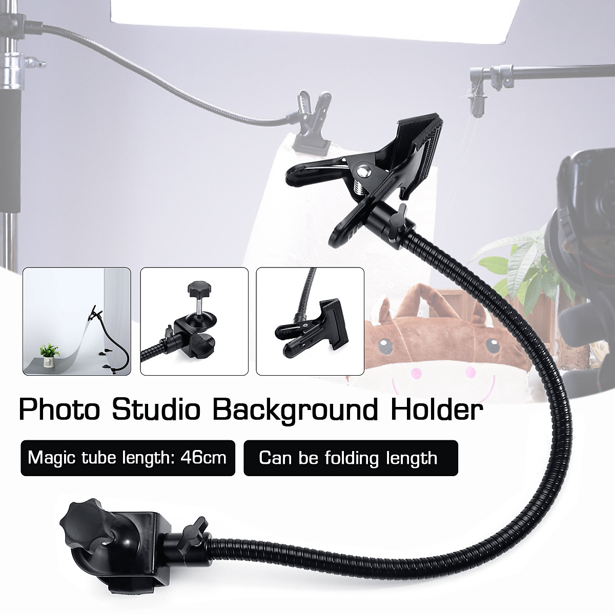 Mua Photo Studio Light Stand Background Holder C Clamp Clip Flex Arm  Reflector