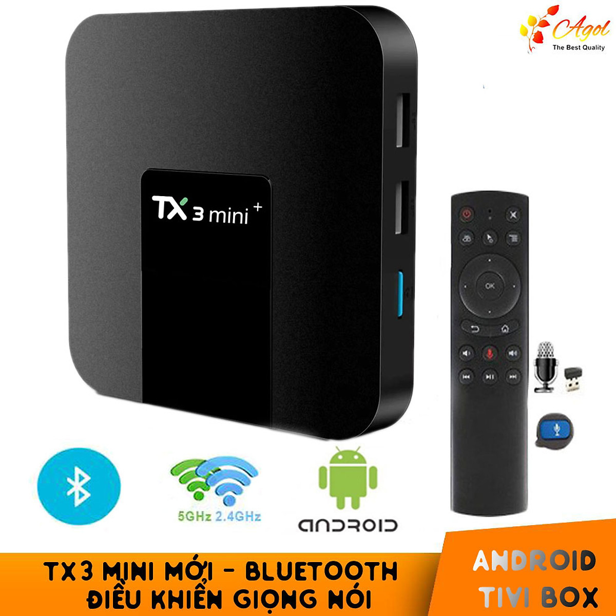 TX3 mini + mới có điều khiển giọng nói tiếng việt 2G Ram 16G Rom ...