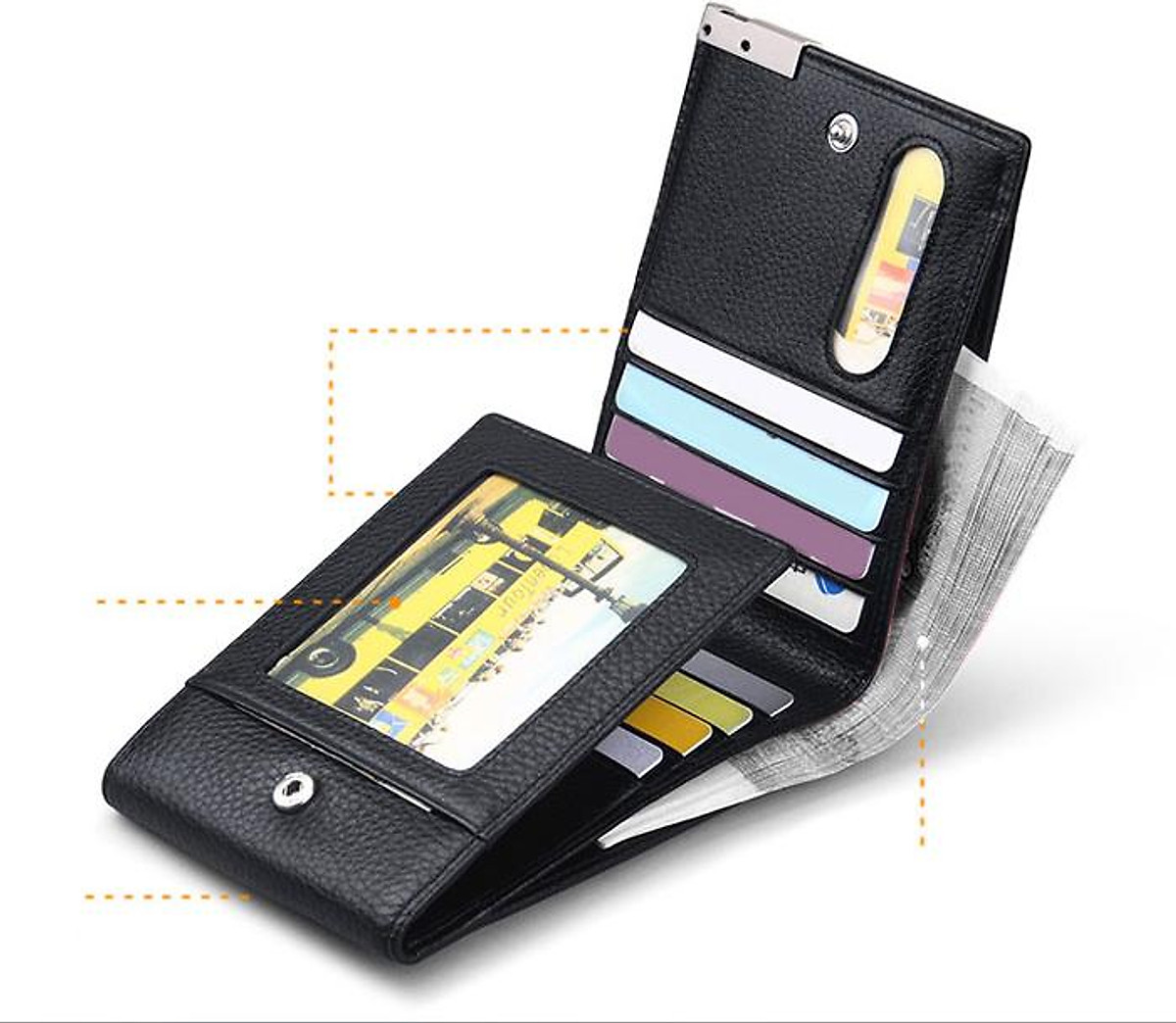 Ví nam cầm tay da thật ELLY HOMME – EVM1