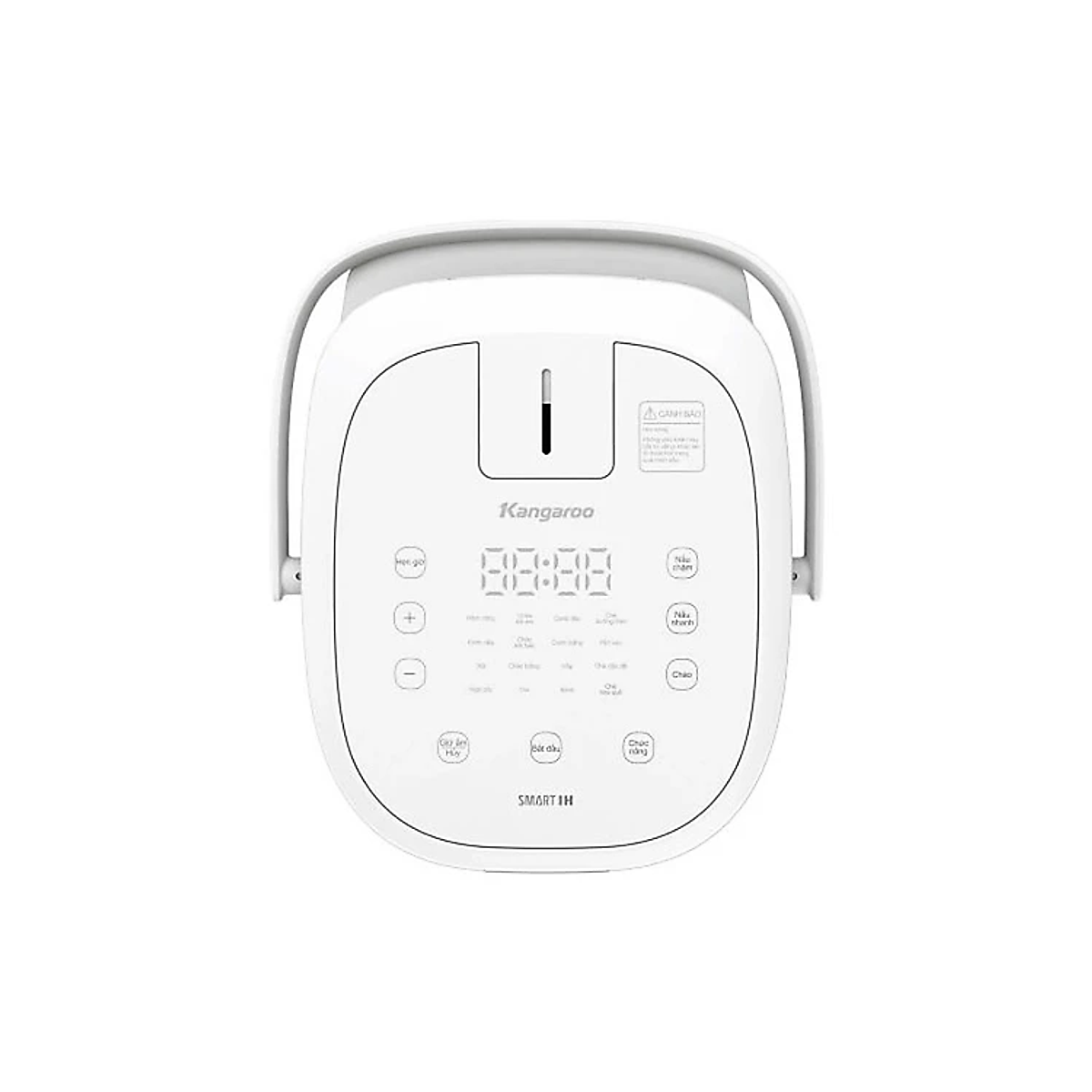 Nồi cơm điện cao tần Kangaroo model KGR12IH1, dung tích 1.2L, công suất 1100W, công nghệ IH hiện đại, nhiệt tỏa đều, làm nóng nhanh, 19 chức năng nấu tự động được cài đặt sẵn - Hàng chính hãng