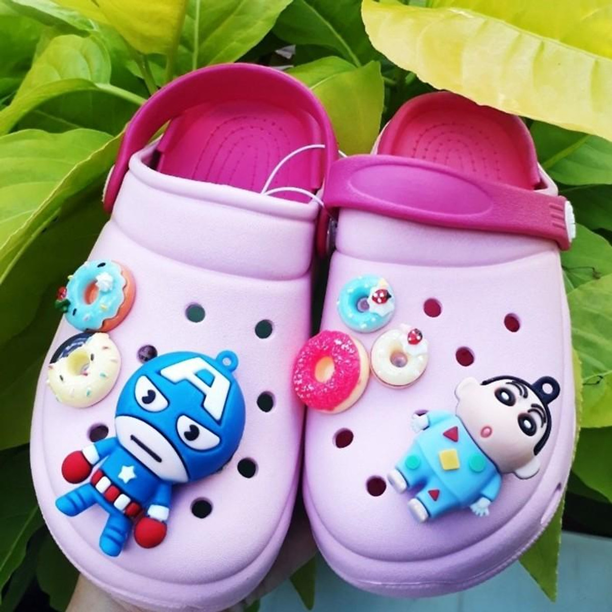 STICKER JIBBITZ gắn dép crocs, dép sục, dép trẻ em 4D nhân vật hoạt hình 1