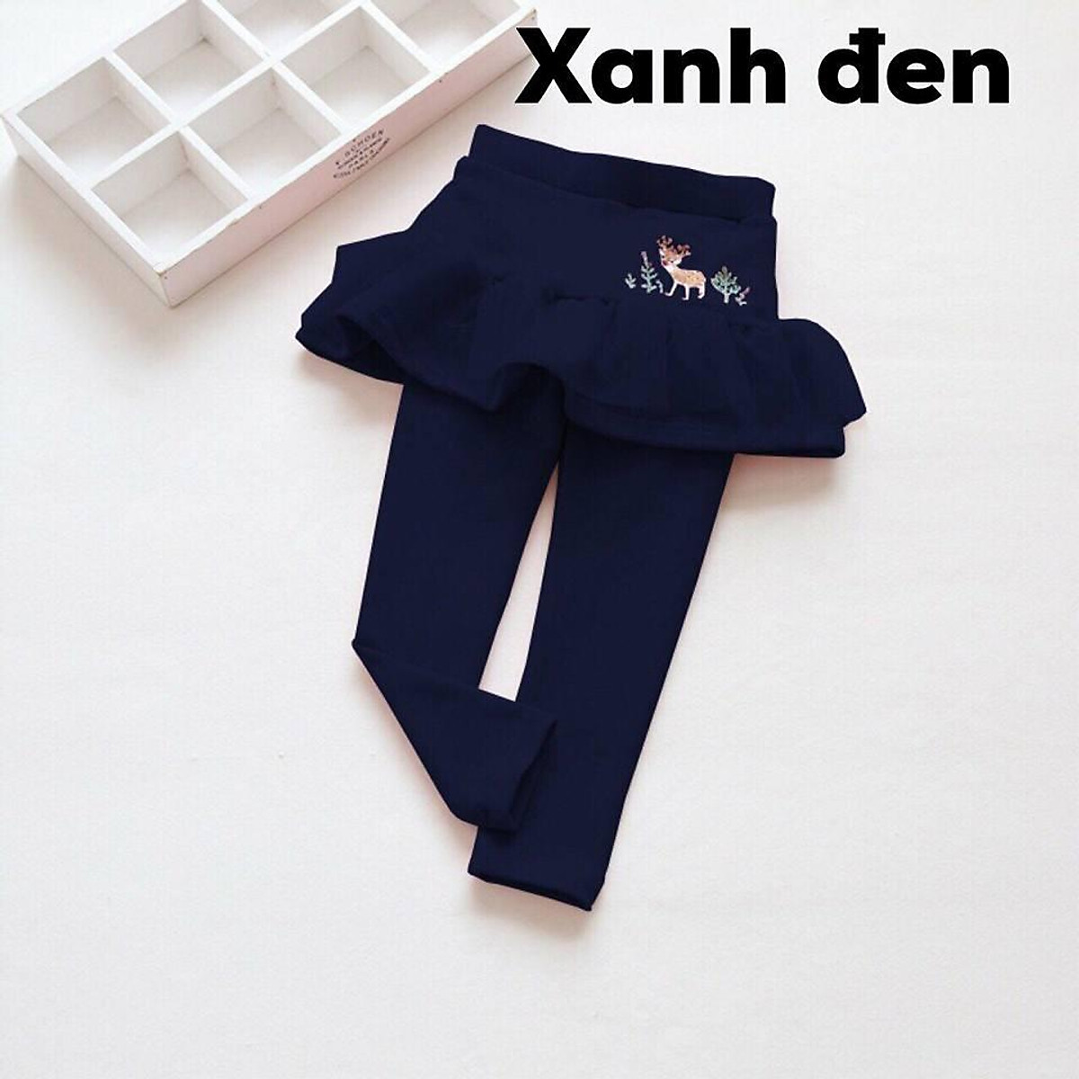 quần legging liền váy xòe  QB355  XÁM ĐẬM  thoitrangxitincom