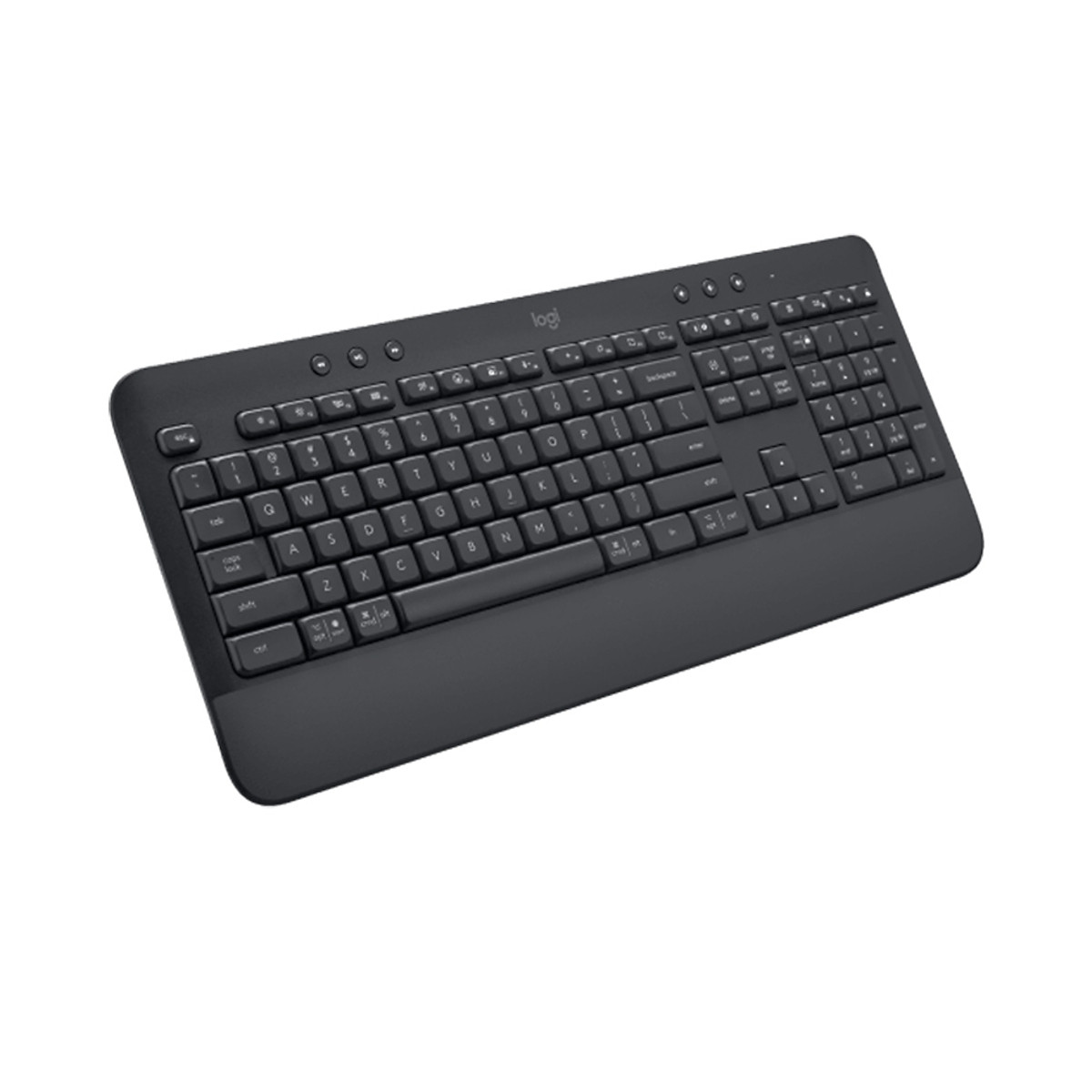 Bàn Phím Không Dây Logitech Signature K650 - Nhỏ gọn, gác tay tích hợp, tương thích Mac , Bluetooth & USB Bolt - Hàng chính hãng