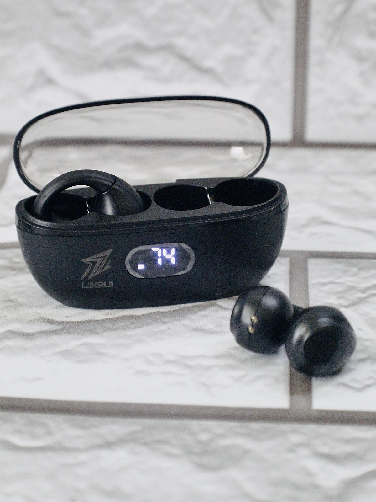 Tai Nghe Bluetooth Kẹp Tai Thể Thao Linrui GT350 Nhỏ Gọn, Bass Hay - Hàng Chính Hãng