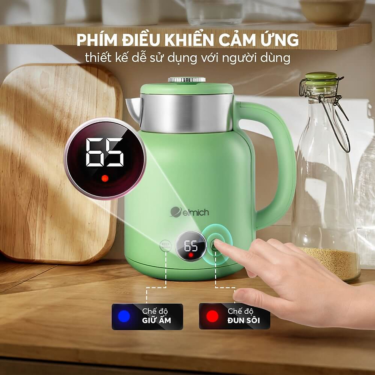 Ấm siêu tốc Elmich KEE 8456 - Hàng chính hãng