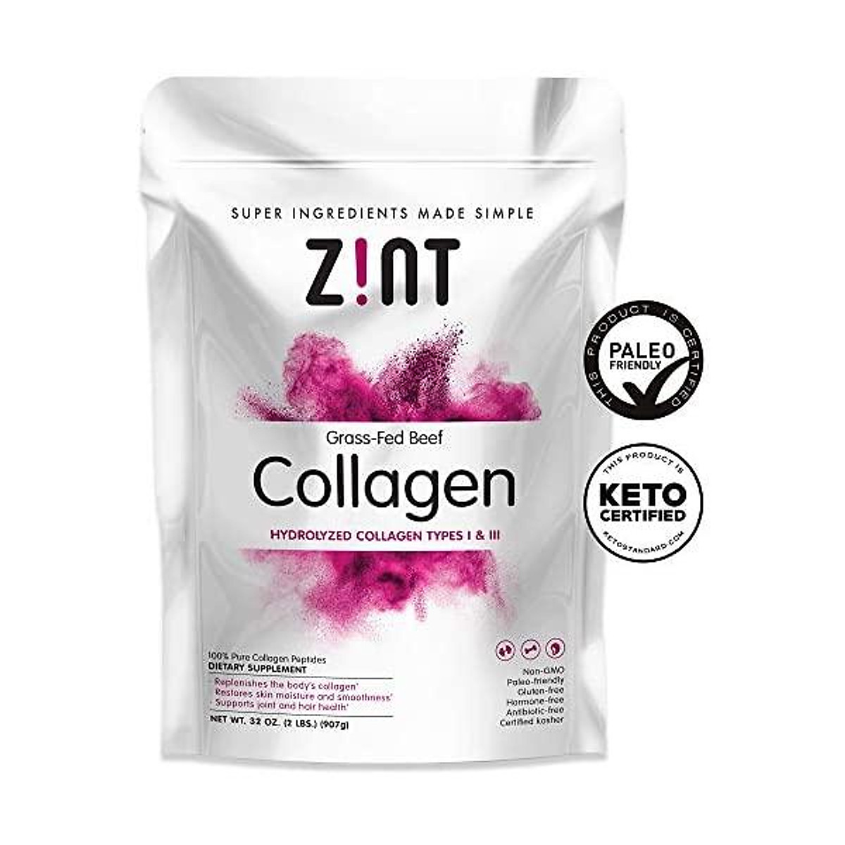 Collagen Powder Peptides: Keto Certified, Paleo Friendly Hydrolyzed Protein Powder - Anti Aging Beauty Supplement - Skin, Hair, Collagen Powder Peptides: Keto Certified, Paleo Friendly Hydrolyzed Protein Powder - Anti Aging Beauty Supplement - Skin, Hair,