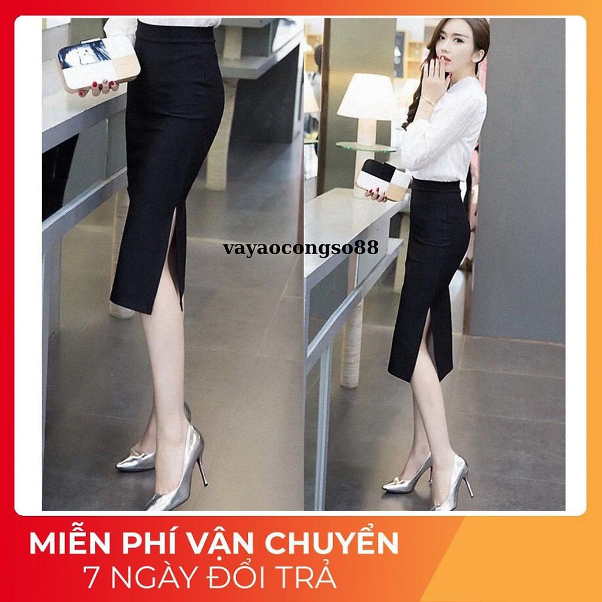 chân váy bút chì xẻ 2 bên giá tốt Tháng 4 2023  Mua ngay  Shopee Việt Nam