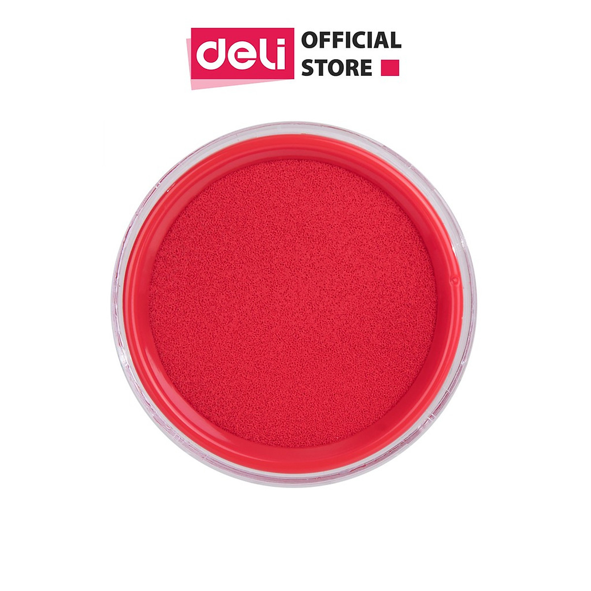 Khay Mực Dấu Deli, 84X84X25 Mm, Đỏ - E9863