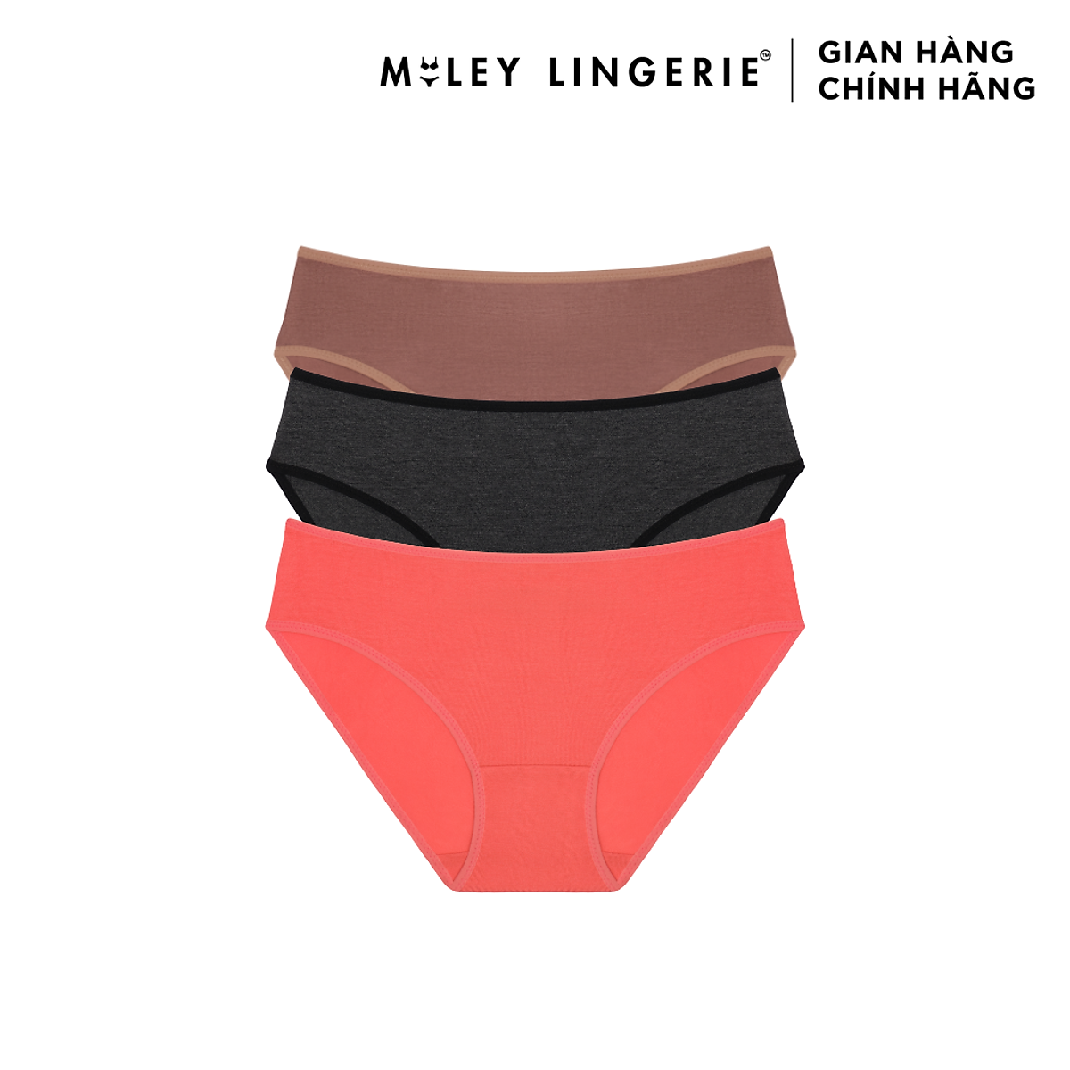 Combo 3 quần lót nữ cotton co dãn 4 chiều Flexi Miley Lingerie - Giao màu ngẫu nhiên