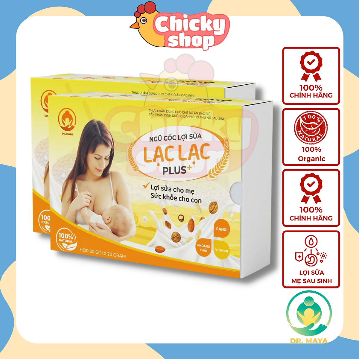 Ngũ cốc lợi sữa Mother'scret Lạc lạc dành cho mẹ 2 hộp