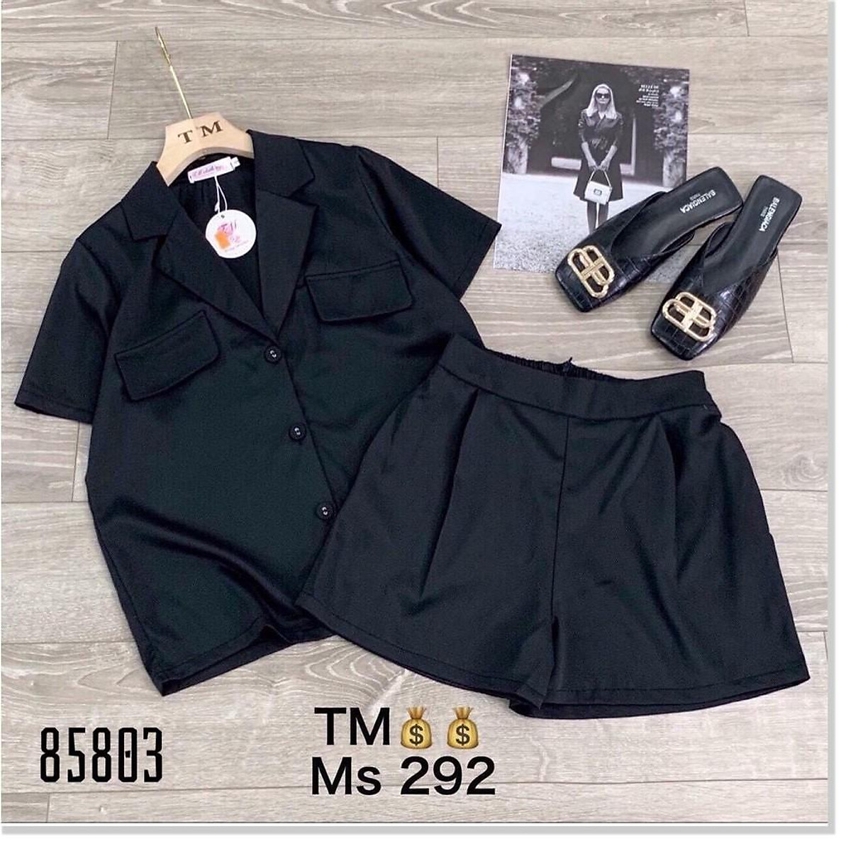 Set bộ vest nữ da bò  Kho Hàng Sỉ ANN