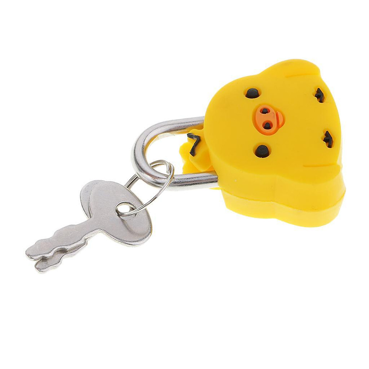 Mua 1 Set Silicone Metal Cute Animal Mini Cartoon Lock Novelty Padlock for Suitcase Luggage Safety - Chick tại Magideal Mua 1 Set Silicone Metal Cute Animal Mini Cartoon Lock Novelty Padlock for Suitcase Luggage Safety - Chick tại Magideal