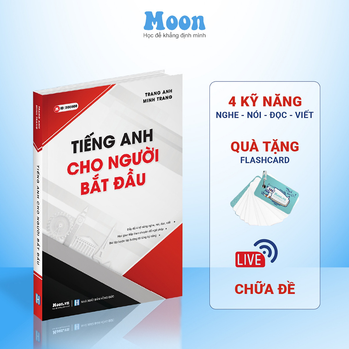 Sách ID Tiếng Anh cho người mới bắt đầu - người mới mất gốc Cô Trang Anh