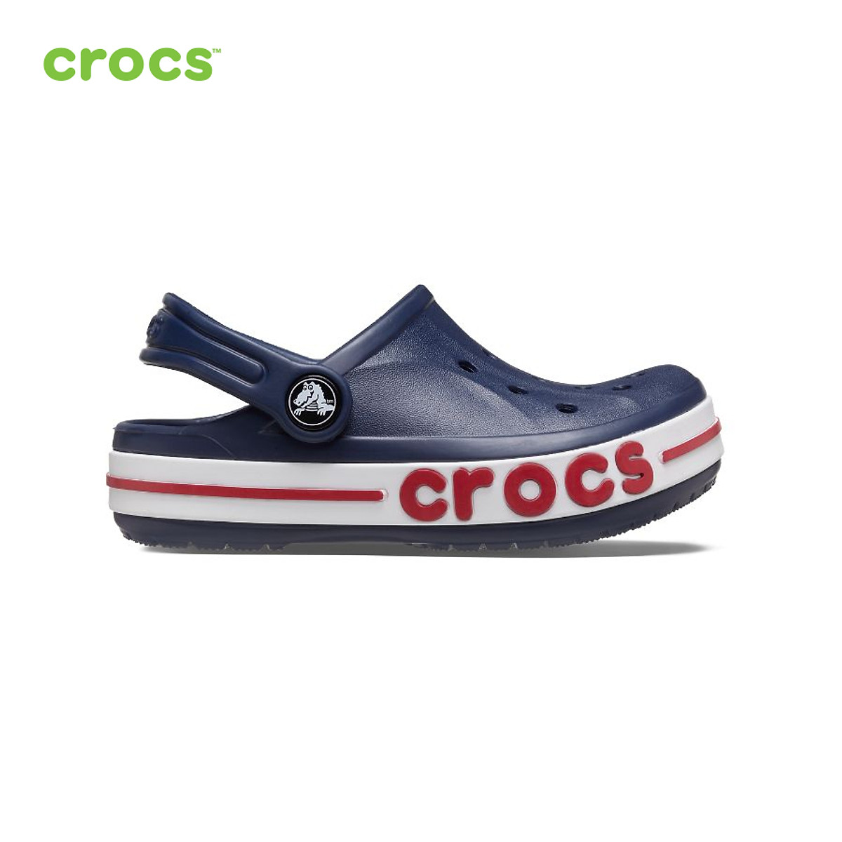 Mua Giày lười trẻ em Crocs Bayaband Clog Toddler Navy - 207018 - NAVY - C7  tại Supersports Vietnam