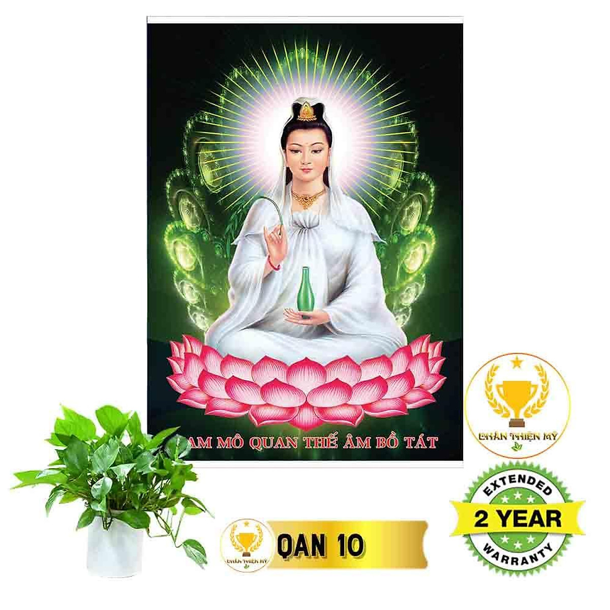 Tranh Quan Thế Âm Bồ Tát có khung_QAK2 - Các loại tranh khác