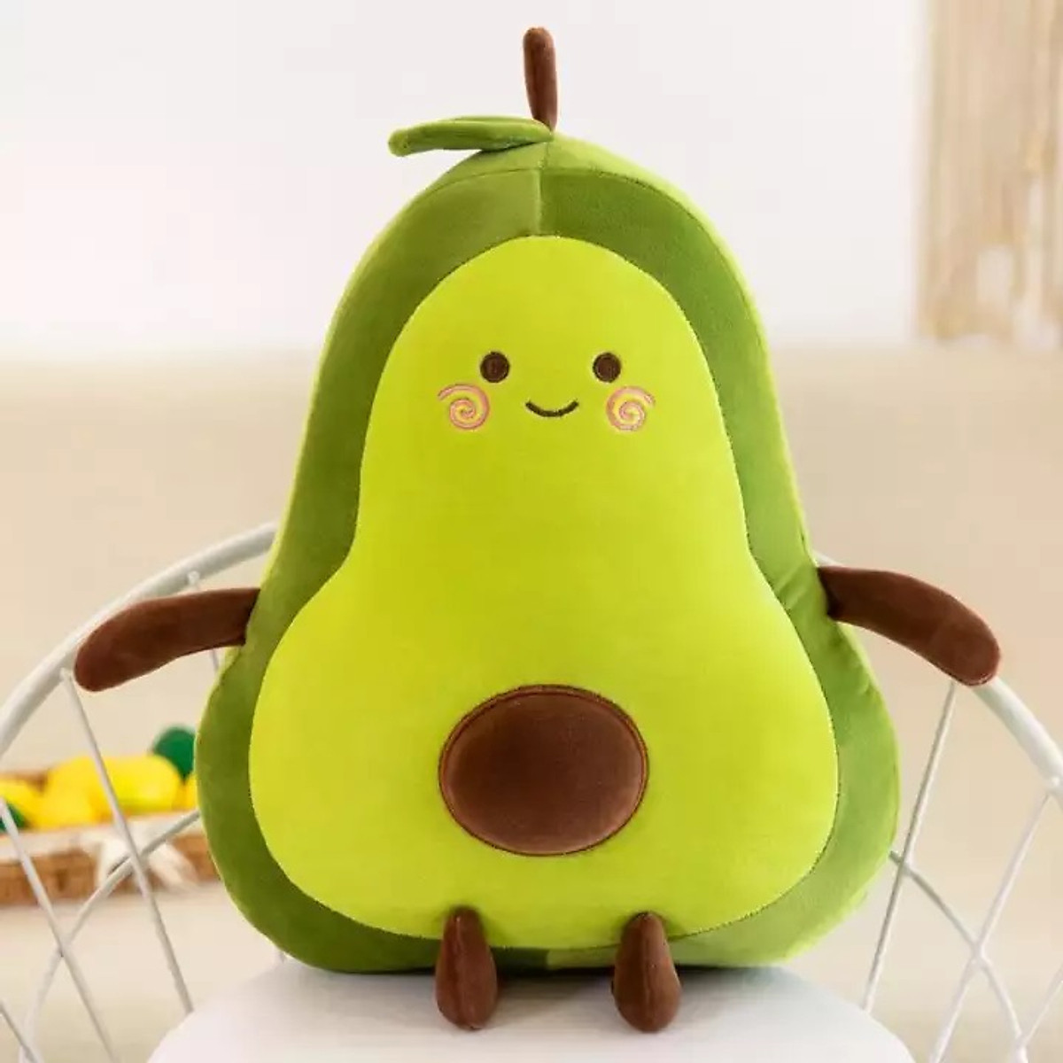 Mua Gấu Bông Ôm Trái Bơ Tròn Cực Cute 3 Size - Bơ Tròn 35Cm Tại Ichigo Shop