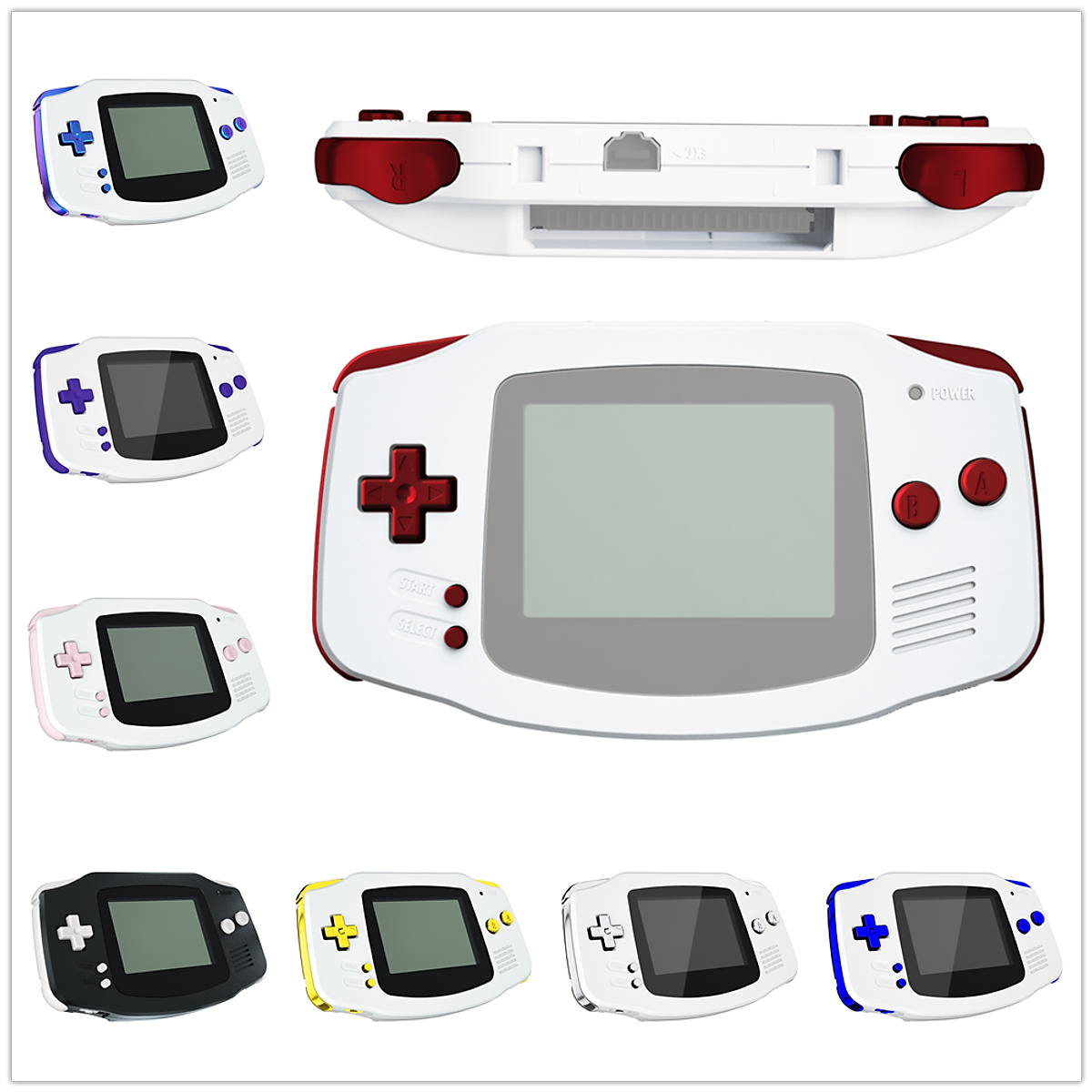 Bộ Nút Đầy Đủ Thay Thế Extremerate Dành Cho Gameboy Advance Cho Gba - Không  Bao Gồm