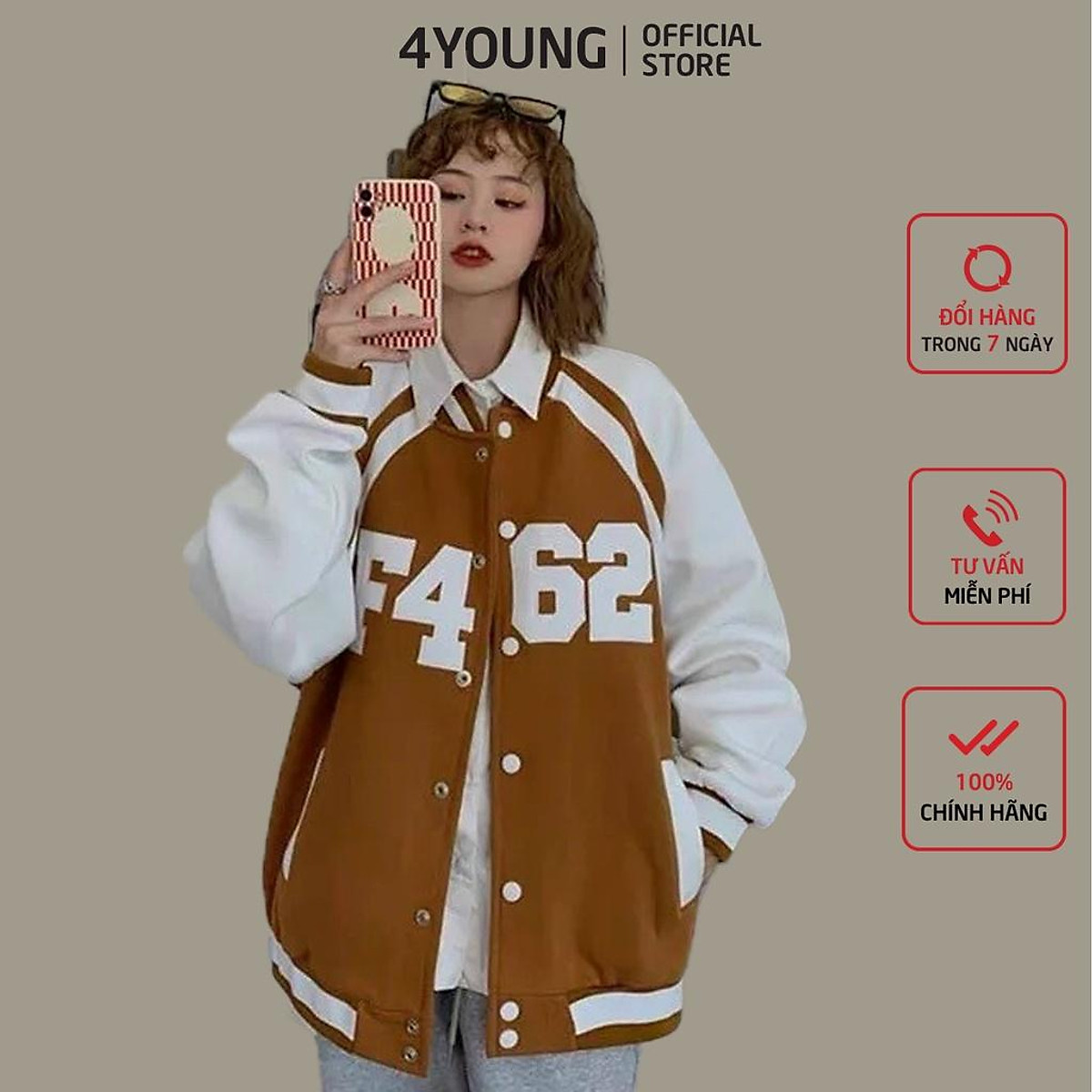 Áo Khoác Bomber Nữ Đẹp Form Rộng In Họa Tiết Dễ Thương Phong Cách Ulzzang
