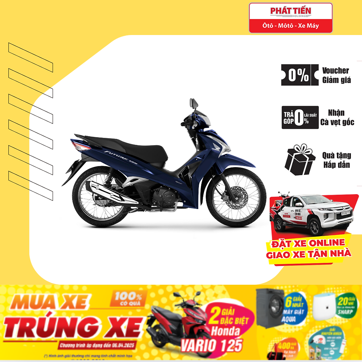 Xe Máy Honda Future 125 FI 2024 -Tiêu chuẩn (Phanh đĩa - vành nan hoa)