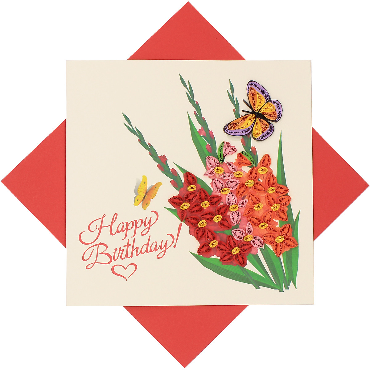 Thiệp Chúc Giấy Xoắn Thủ Công (Quilling Card) Chúc Mừng Sinh Nhật ...