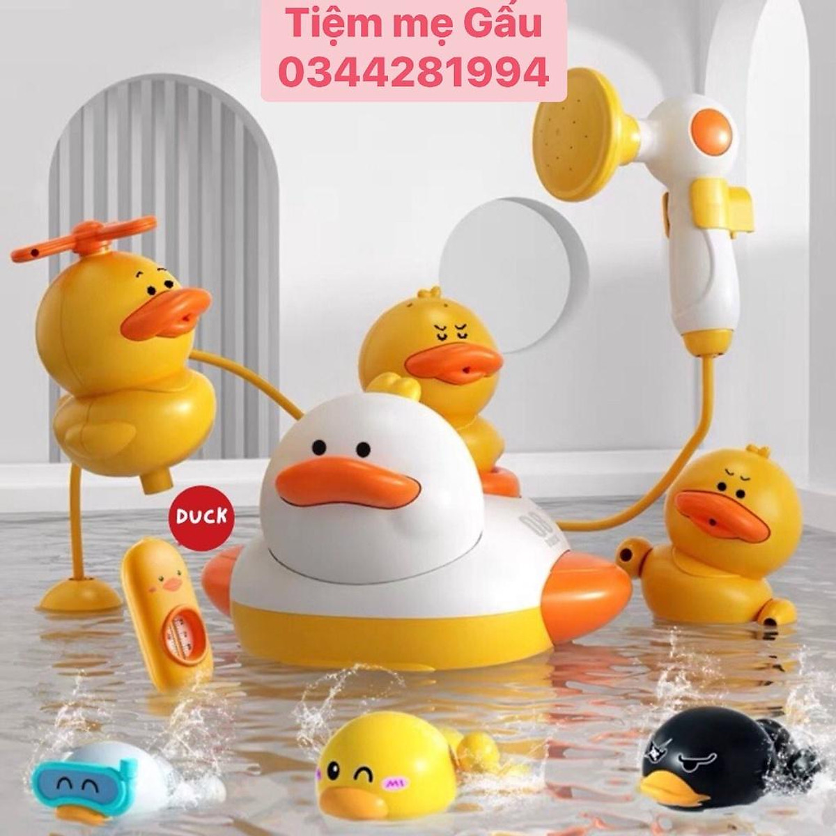 Duck Shower Đại Chiến Bể Bơi ️ Đồ Chơi Nhà Tắm - Vịt Vàng Phun Nước 5 Chế  Độ Cực Yêu Mẫu Mới Nhất 2022