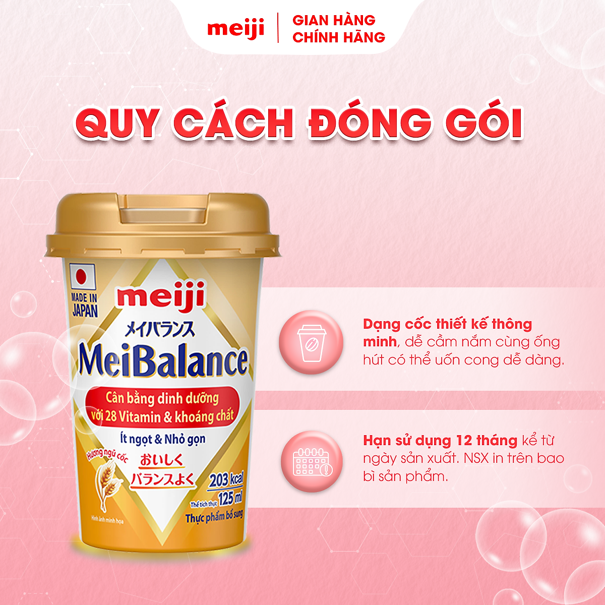 Thực Phẩm Bổ Sung Meiji MeiBalance 125ml/hộp