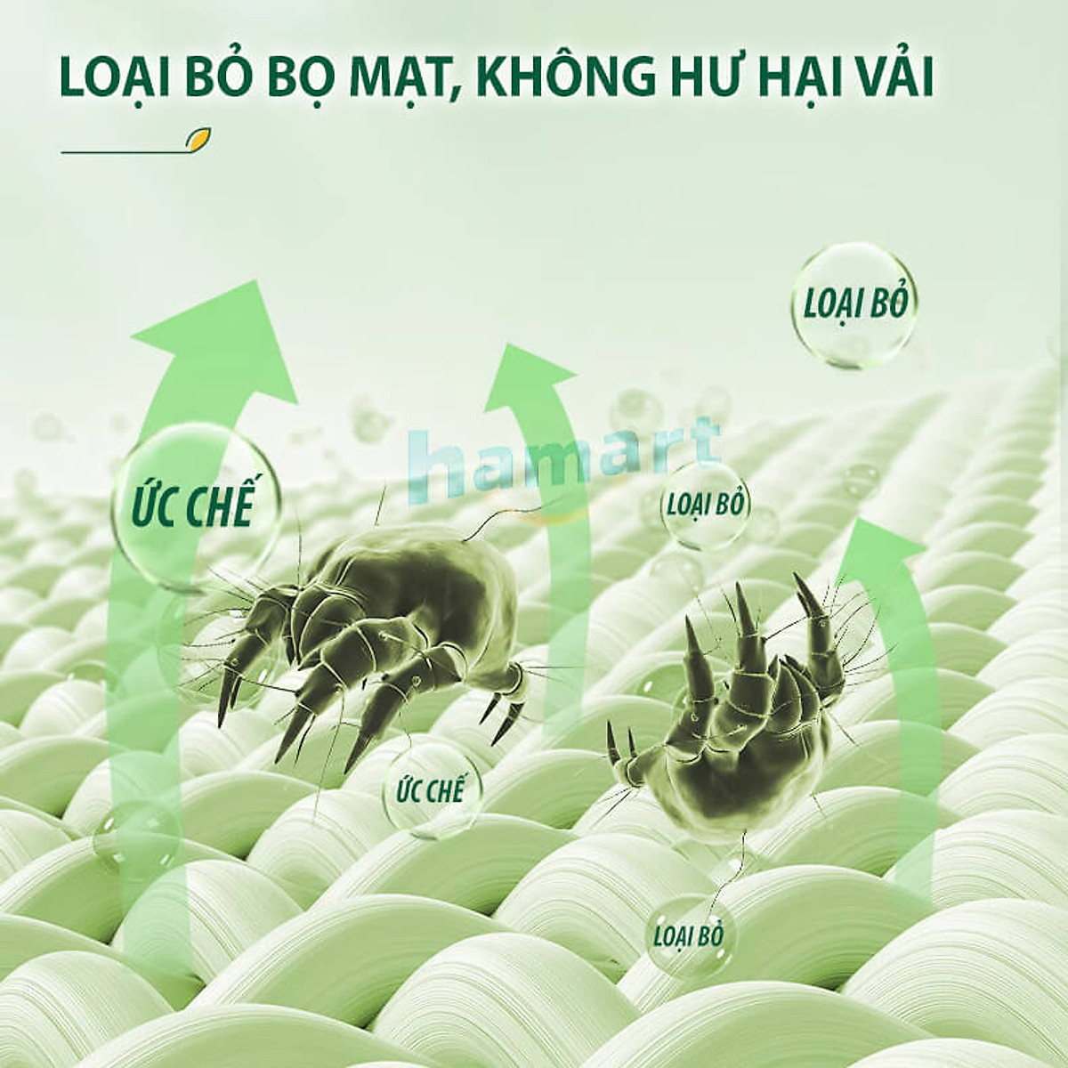 Chai 300ml Xịt Diệt Bọ Mạt Bụi Tiêu Xanh Chăn Ga Giường Tủ Quần Áo Hamart Hết Ngứa Ngủ Ngon