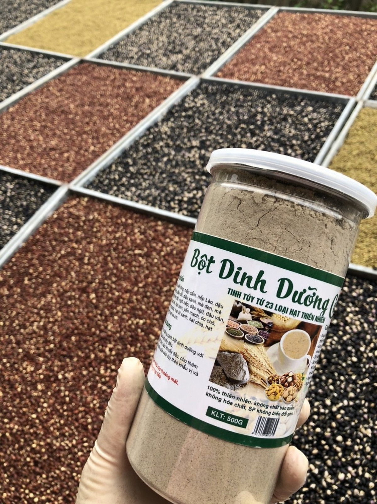 Bột dinh dưỡng cao cấp 23 loại hạt cho mẹ bầu,kích thích tuyến sữa và bổ sung dinh dưỡng xanh cho bé.